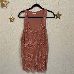 Maurices Pink Sleeveless Tank Top
